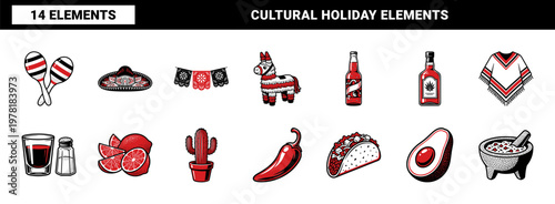 Cinco de Mayo Festival Vector Assets