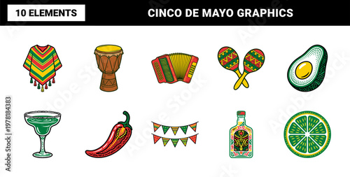 Mexican Fiesta Celebration Asset Set