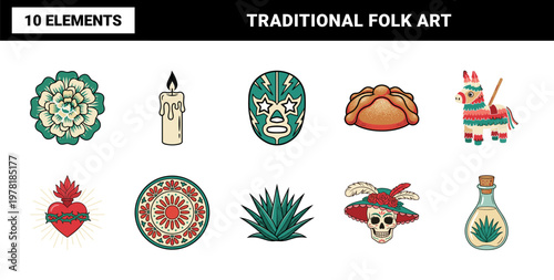 Day of the Dead Cultural Graphic Set