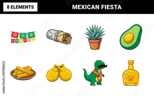 Cinco de Mayo Festive Graphic Set