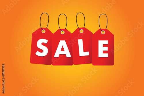 modern sale banner with text vector shapes