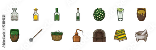 Tequila and Mexican Culture Vector Assets