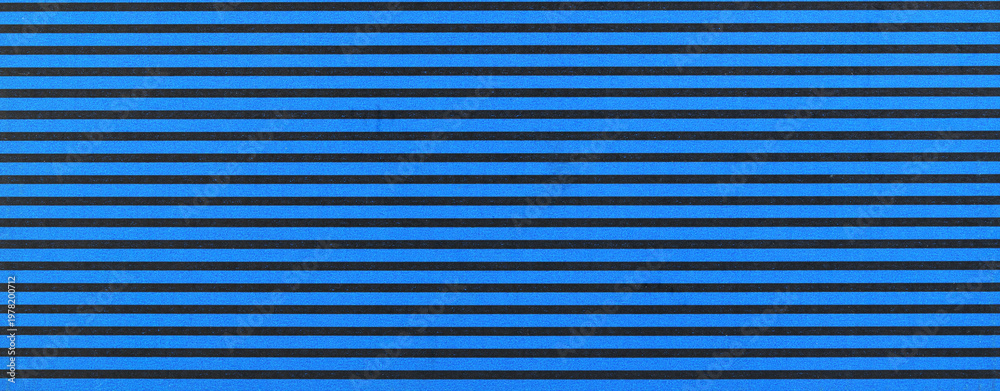 Obraz premium Blue corrugated paper, texture with horizontal stripes