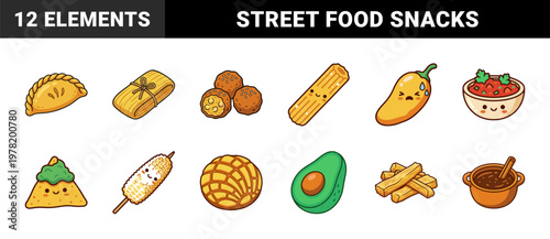 Mexican Street Food Culinary Elements