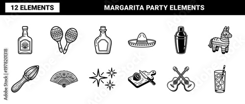 Tequila and Margarita Party Asset Sheet