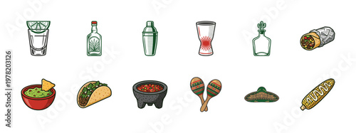 Mexican Fiesta and Tequila Graphics