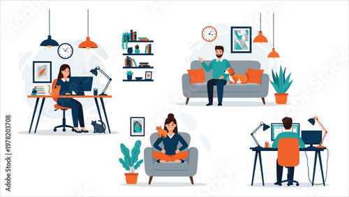 The Evolution of the Modern Workspace Balancing Remote Productivity, Digital Collaboration, and Personal Well-being..