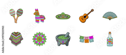 Festive Mexican Culture and Latin Celebration Kit