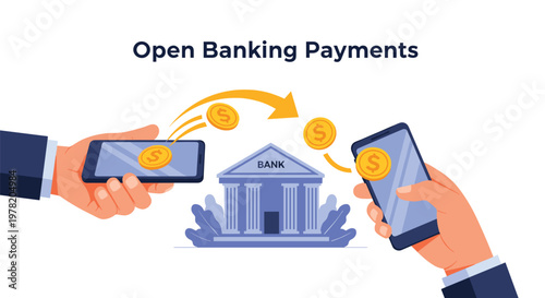 Fast and secure open banking payments allowing users to transfer money directly between smartphones through bank infrastructure.