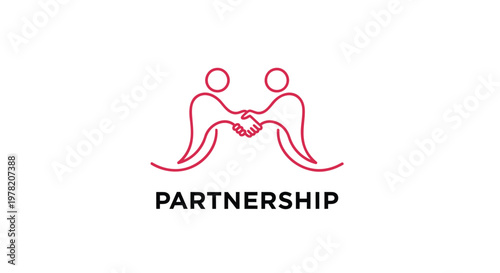 Partnership, business partnership, teamwork, collaboration, vector icon