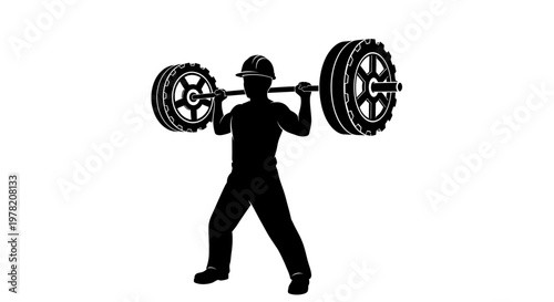 Weightlifter, fitness icon, gym symbol, exercise silhouette, workout graphics