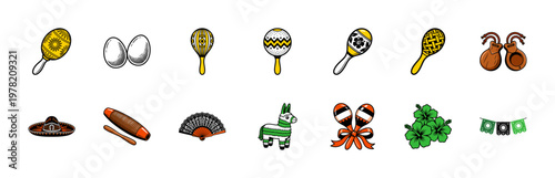 Festive Latin Percussion Asset Grid