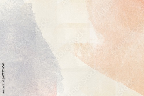 Soft watercolor washes blend gentle grays and peach hues. Abstract textures evoke calm, soothing, and minimalist elegance. Ideal for backgrounds in lifestyle, wellness, or design projects