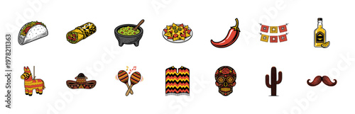 Mexican Fiesta Cultural Graphic Assets