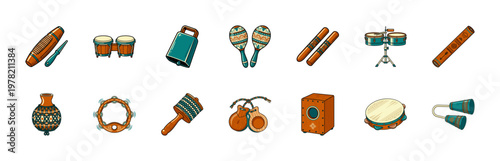 Latin Percussion Musical Instrument Set