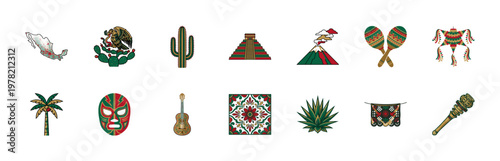 Mexican Heritage Graphic Asset Sheet