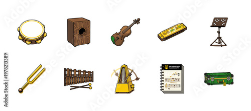 Acoustic Music Instrument Vector Collection