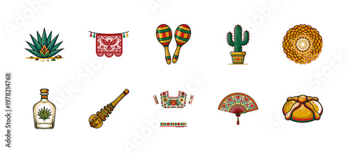 Mexican Cultural Heritage Vector Elements