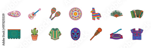 Hispanic Heritage Culture Folk Art Set