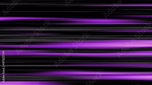 Brilliant purple anamorphic lens flare streaks across a dark backdrop featuring magenta glowing light trails flowing horizontally for cinematic overlays 4K UHD