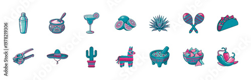 Mexican Fiesta Cocktail Asset Grid