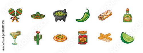 Mexican Fiesta Culture Design Elements