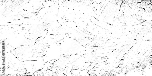 Black and white grunge texture background with scratches and marks vector illustration