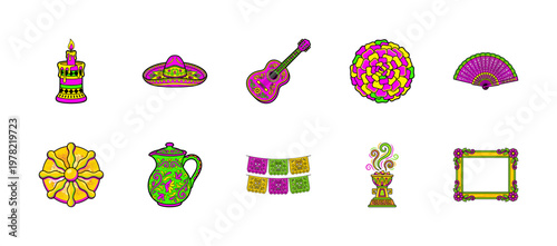 Mexican Day of the Dead Folklore Asset Sheet