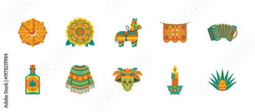 Mexican Day of the Dead Folk Art Assets