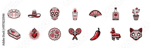 Mexican Day of the Dead Cultural Vector Assets