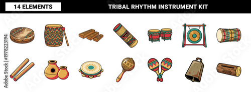 Tribal Percussion and Folk Drum Asset Sheet