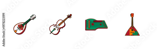 Folk String Instrument Graphics