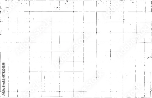 Vászonkép Grungy grid pattern with distressed texture