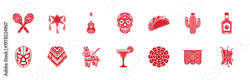 Mexican Fiesta Cultural Design Elements