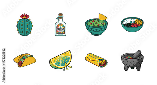 Mexican Fiesta Food and Culture Asset Sheet