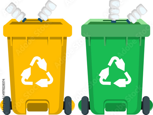 Recycling Bin Illustration