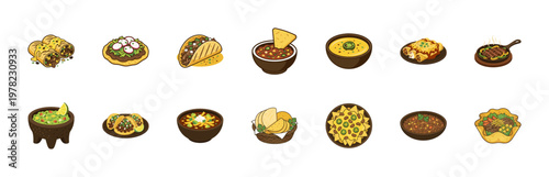 Mexican Food Menu Graphic Asset Sheet