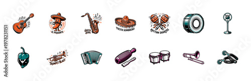 Mexican Pepper and Music Instrument Kit