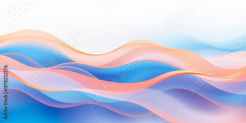Dynamic abstract colorful background featuring flowing organic waves in a vibrant composition
