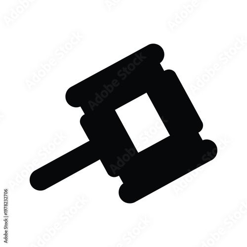 Gavel Justice Symbol Commercial Icon