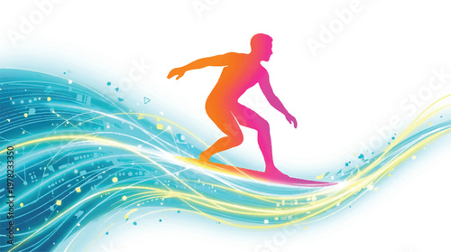 Colorful Silhouette Collection, Vibrant Vector Art, Saturated Gradient Black Graphics, Modern Design Elements for 2026