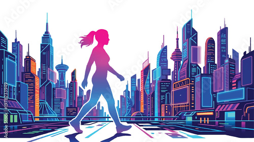 Colorful Silhouette Collection, Vibrant Vector Art, Saturated Gradient Black Graphics, Modern Design Elements for 2026