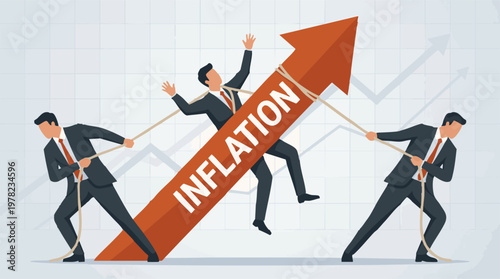 Businessmen fight to control rising inflation, pulling down an economic arrow