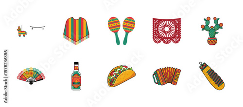 Mexican Fiesta Folklore Graphic Asset Kit