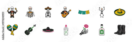 Day of the Dead Mariachi Musician Assets
