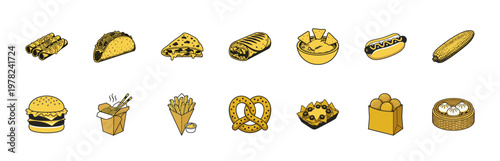 Global Street Food Vector Assets