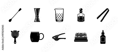 Modern Mixology Barware Silhouette Set