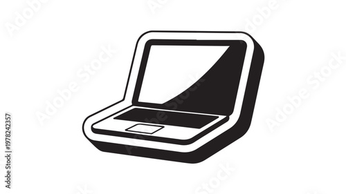 Black and White an Open Jewelry Box on White Background For Luxury Gift Concepts