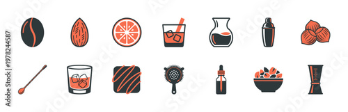 Mixology and Nut Garnish Asset Sheet