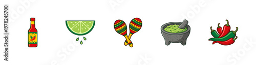 Mexican Fiesta Celebration Graphic Elements